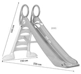Tobogan mare pentru copii Dohany, albastru cu manere portocalii, 2085KN